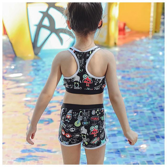 水着 女の子 セパレート 通販 キッズ kids タンキニ 子供水着 ラッシュガード ビキニ ジュニア 女子 女児 小学生 幼稚園 保育園 80 90 95 100 105 110 120 水着 | ブランド登録なし | 05