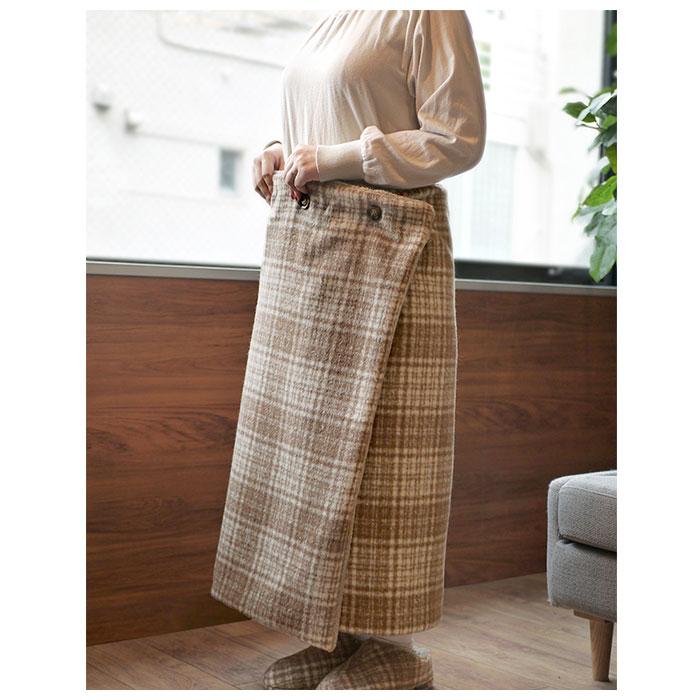 ブランケット ひざ掛け 3way 通販 145 × 80cm 膝掛け ひざかけ 暖かい おしゃれ ポンチョ風 秋冬 冬 あったかグッズ 腰巻き 大判 ブランケット | ブランド登録なし | 10