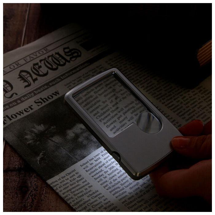 ルーペ 携帯 通販 ポケットルーペ  LEDライト付 LED LEDライト 拡大鏡 虫眼鏡 3倍 サブレンズ 6倍 高品質 小さい クレジットカードサイズ ポケット 入る ルーペ |  | 08