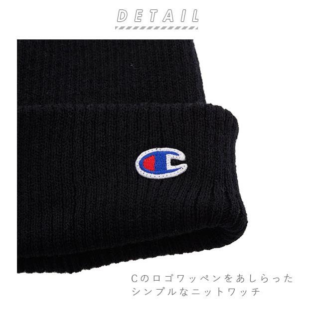 ニット帽 champion ニット帽 チャンピオン 通販 ニットキャップ ビーニー メンズ レディース ブランド ワッチキャップ Cワッペンワッチ ニットワッチ シンプル | Champion | 12