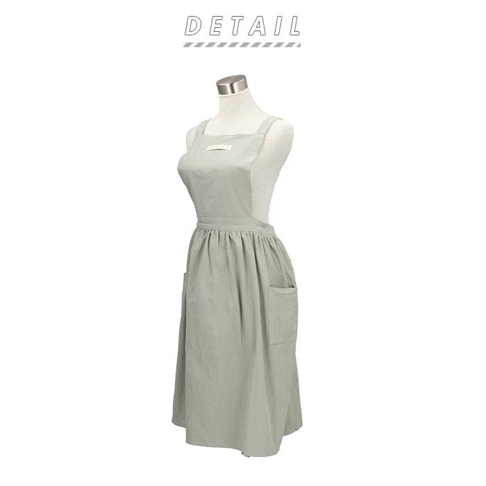 エプロン おしゃれ 通販 ナチュラル 安く て かわいい レディース ロング丈 大人 可愛い ワンピース 保育士 カフェエプロン スカート シンプル 母の日 Backyard Family 通販 Paypayモール