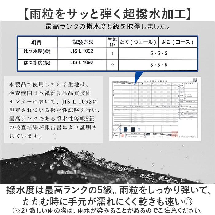 折りたたみ傘 KIZAWA 折りたたみ傘 形状安定 通販 折り畳み傘 自動開閉 自動開閉傘 大きめ 直径 120cm たたみやすい メンズ 超撥水 8本骨 65cm A65XT-083UI | KIZAWA | 10