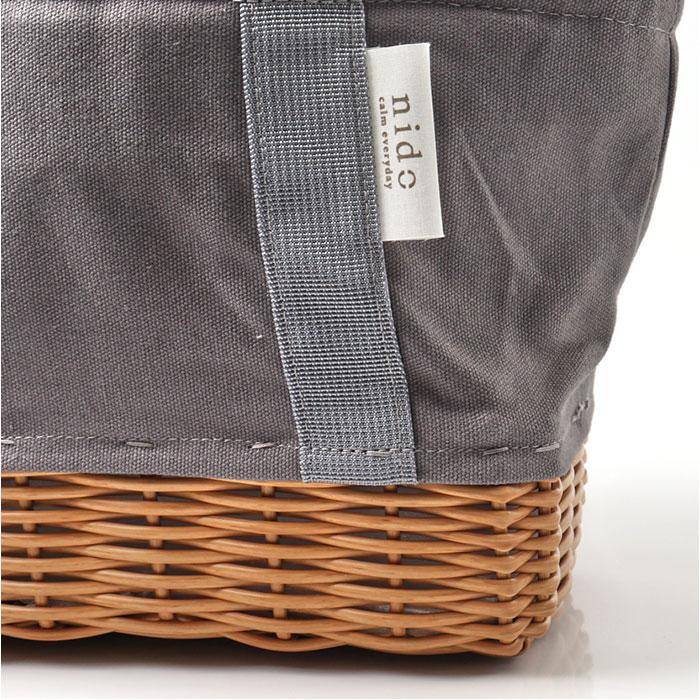 ランチバッグ NIDO ランチバッグ 保冷 通販 ランチバスケット ランチバック カゴ付きバッグ カゴ付きバック キャンバストート 保冷バッグ 保冷バック 手提げ | NIDO | 12