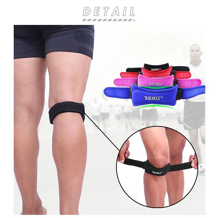 膝サポーター スポーツ 通販 膝 サポーター ひざ バンド 膝皿 固定 保護 フリーサイズ 調節可能 運動 バスケ 登山 トレッキング ランニング  膝サポーター | ブランド登録なし | 01