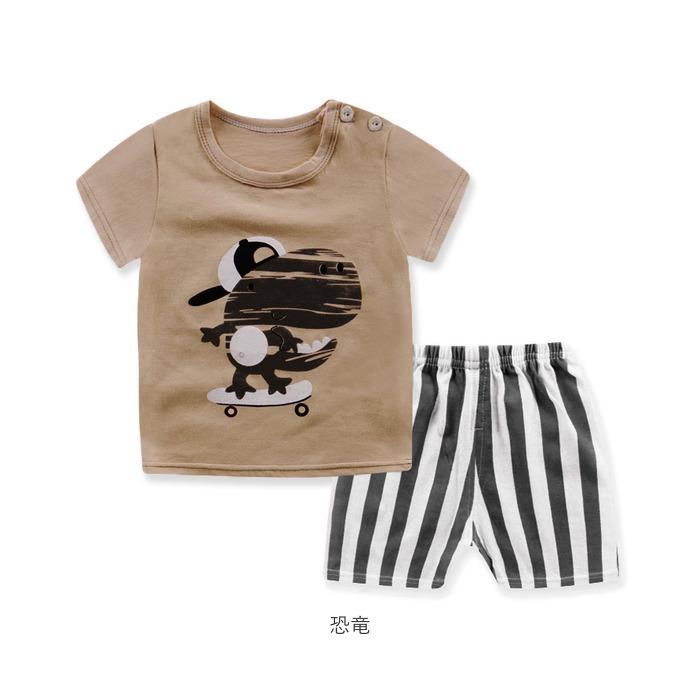 パジャマ キッズ 半袖 通販 男の子 女の子 90 100 110 120 サイズ 綿100% 夏 恐竜 tシャツ コットン ルームウェア 上下セット 可愛い 子供服 子ども パジャマ |  | 22