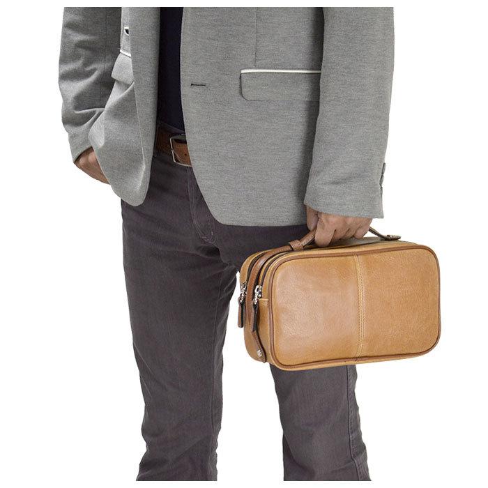 セカンドバッグ 通販セカンドバッグ メンズ ダブルファスナー かっこいい 小さめ クラッチバッグ 40代 50代 60代 日本製 おしゃれ ブラック セカンドバッグ |  | 02