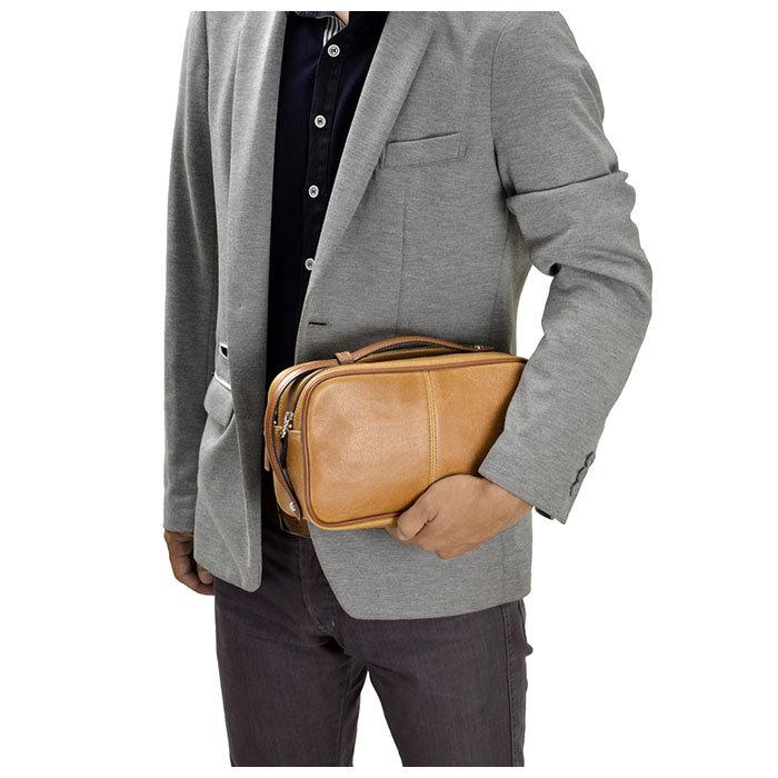 セカンドバッグ 通販セカンドバッグ メンズ ダブルファスナー かっこいい 小さめ クラッチバッグ 40代 50代 60代 日本製 おしゃれ ブラック セカンドバッグ |  | 04