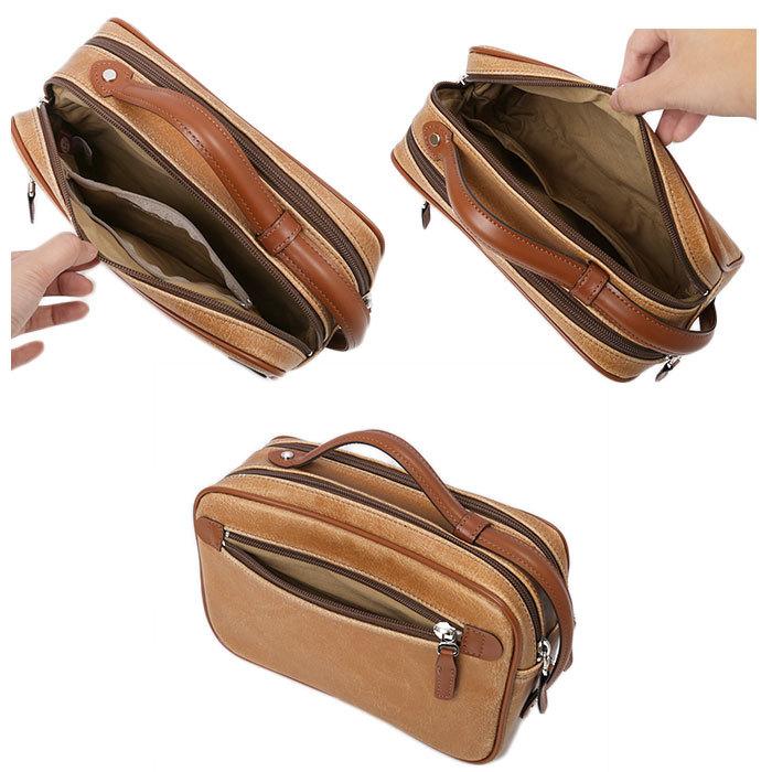 セカンドバッグ 通販セカンドバッグ メンズ ダブルファスナー かっこいい 小さめ クラッチバッグ 40代 50代 60代 日本製 おしゃれ ブラック セカンドバッグ |  | 09