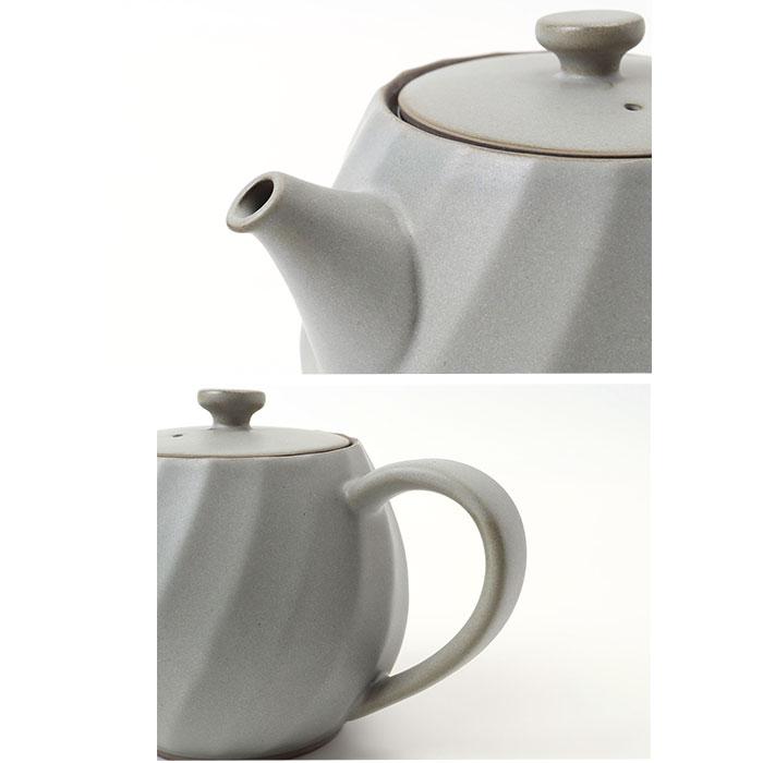 波佐見焼 ティーポット 通販 日本製 ティー ポット 600ml 急須おしゃれ 急須 茶器 陶器 焼き物 ねじりシリーズ ストレーナー付き 茶こし付き 藍花 AIKA 波佐見焼 |  | 11