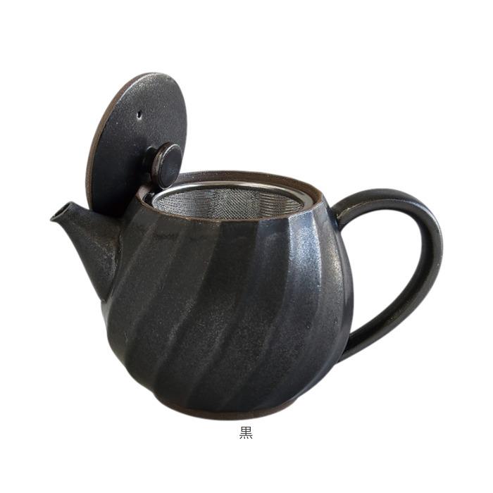 波佐見焼 ティーポット 通販 日本製 ティー ポット 600ml 急須おしゃれ 急須 茶器 陶器 焼き物 ねじりシリーズ ストレーナー付き 茶こし付き 藍花 AIKA 波佐見焼 |  | 15