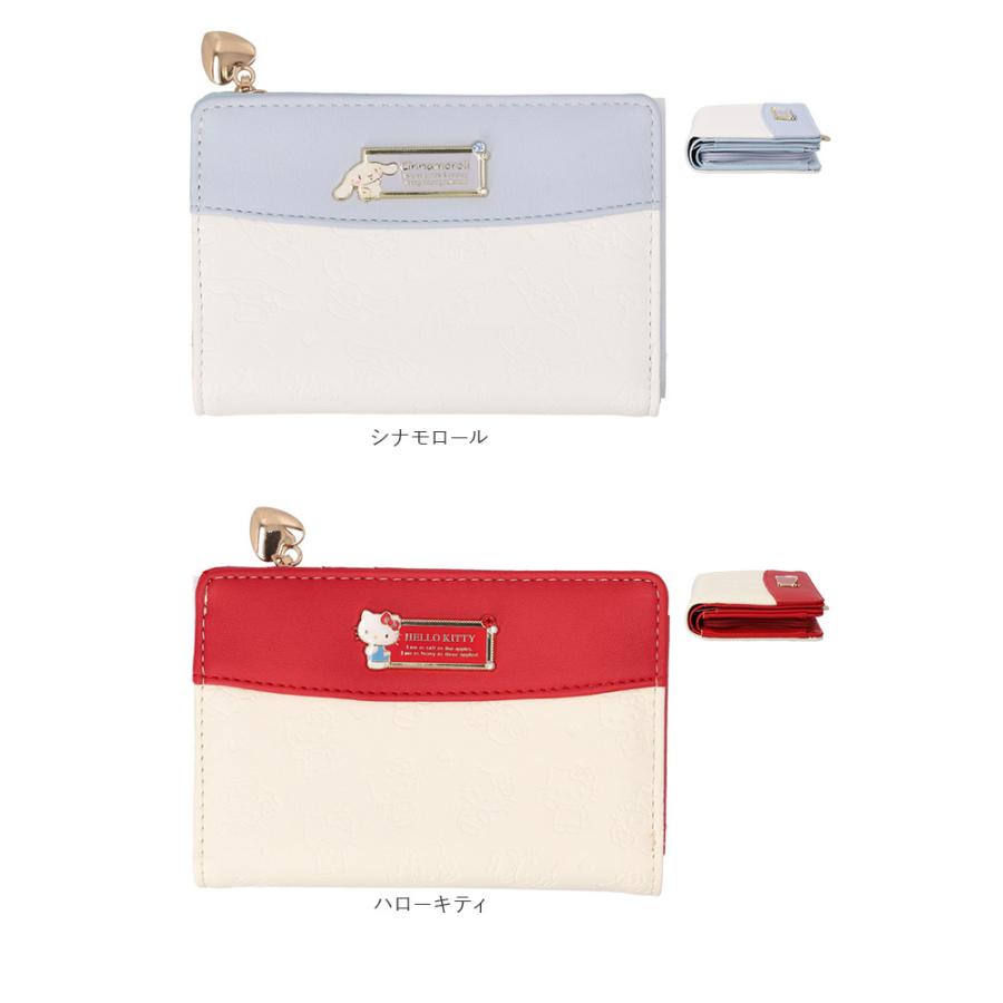サンリオ 財布 二つ折り 通販 二つ折り財布 2つ折り財布 折りたたみ財布 折り財布 sanrio グッズ お財布 おさいふ L字ファスナー レディース キャラクター |  | 18