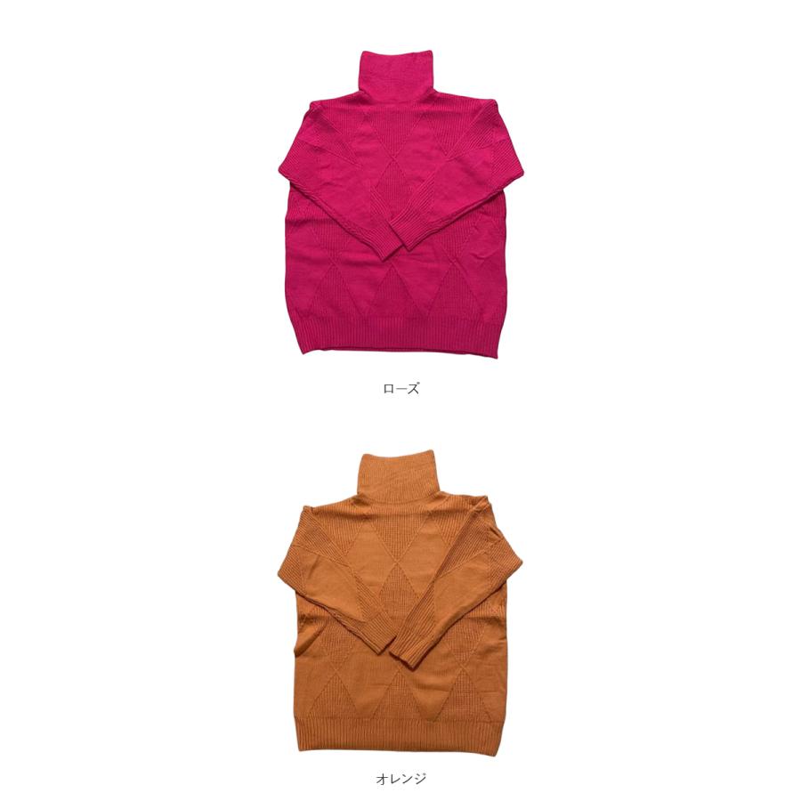 セーター ニット 秋 冬 レディース 通販 ニットセーター タートルネック タートル ハイネック 厚手 プルオーバー 軽量 軽い ケーブル編み ショート丈 セーター | ブランド登録なし | 14