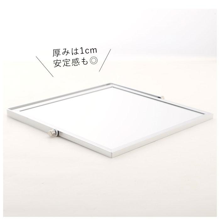 卓上ミラー 大型 通販 おしゃれ スタンドミラー 卓上 大きめ LL シンプル アルミフレーム 化粧 メイク 軽い 軽量 鏡 ミラー Annecy アネシー Paradec 卓上ミラー |  | 03