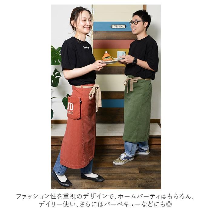 エプロン 通販エプロン おしゃれ カフェ メンズ レディース ロング ギャルソン ナチュラル 大きいサイズ フリーサイズ AND PACKABLE アンドパッカブル 制服 | AND PACKABLE | 06