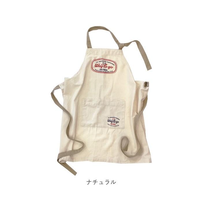エプロン おしゃれ ナチュラル 通販 かわいい レディース メンズ シンプル 男前 ロゴ 胸当てエプロン 前結び 後ろ結び ホルターネック ポケット | AND PACKABLE | 18