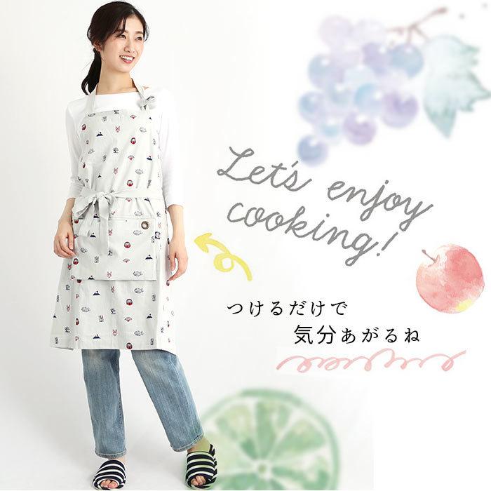 エプロン 通販エプロン おしゃれ 男女兼用 アンドパッカブル AND PACKABLE 和 わ シリーズ ナチュラル 和柄 かわいい 保育士 メンズ レディース 家事 炊事 お稽 | AND PACKABLE | 06