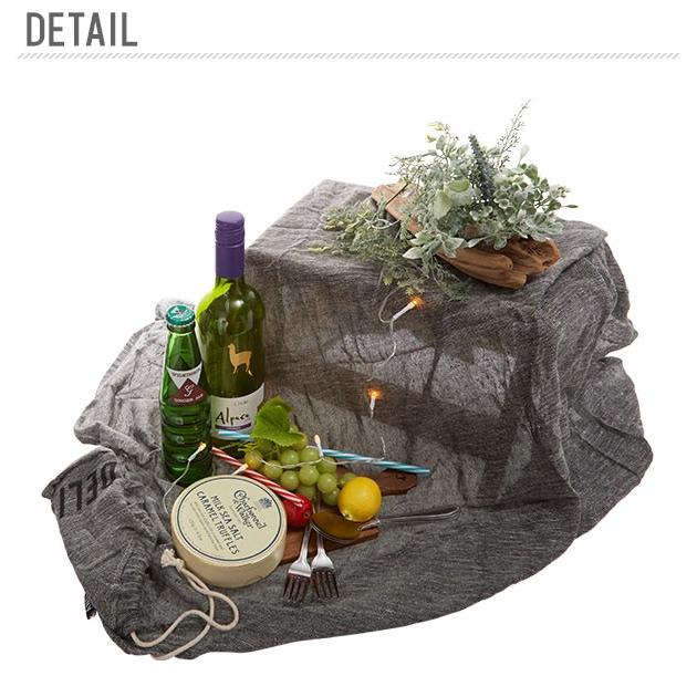 マルチカバー 正方形 通販 おしゃれ マルチクロス こたつ掛け 巾着型になる 収納 パッカブル コンパクト 折りたたみ 持ち運び テーブルクロス マルチカバー | AND PACKABLE | 06