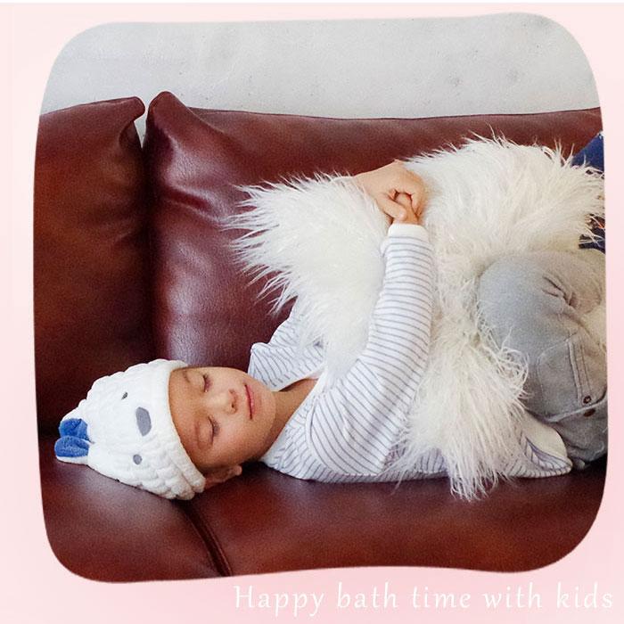 zooie(カラリズーイ) 通販 タオルキャップ 2個セット 子供 キッズ ヘアキャップ 吸水 女の子 男の子 キャップタオル 耳付き ドライキャップ |  | 04