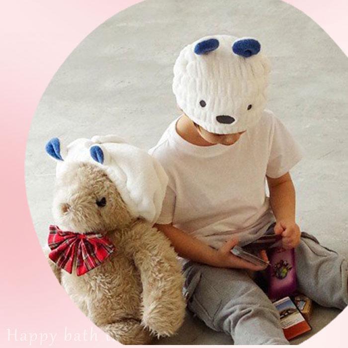 zooie(カラリズーイ) 通販 タオルキャップ 2個セット 子供 キッズ ヘアキャップ 吸水 女の子 男の子 キャップタオル 耳付き ドライキャップ |  | 05