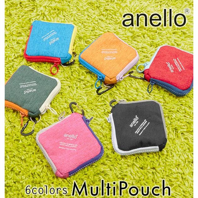 キーケース コインケース カードケース anello アネロ キーホルダー ポーチ レディース メンズ カラビナ付き パスケース かわいい おしゃれ 小銭入れ キーリング | anello