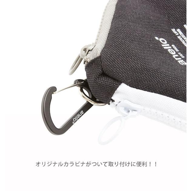 キーケース コインケース カードケース anello アネロ キーホルダー ポーチ レディース メンズ カラビナ付き パスケース かわいい おしゃれ 小銭入れ キーリング | anello | 05