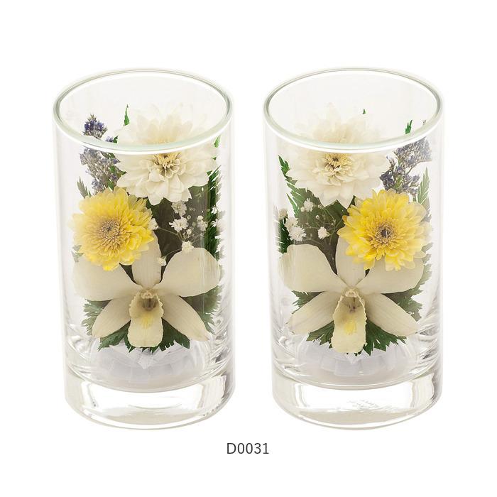 プリザーブドフラワー 仏花 ケース入り 通販 高さ12cm ボトルフラワー