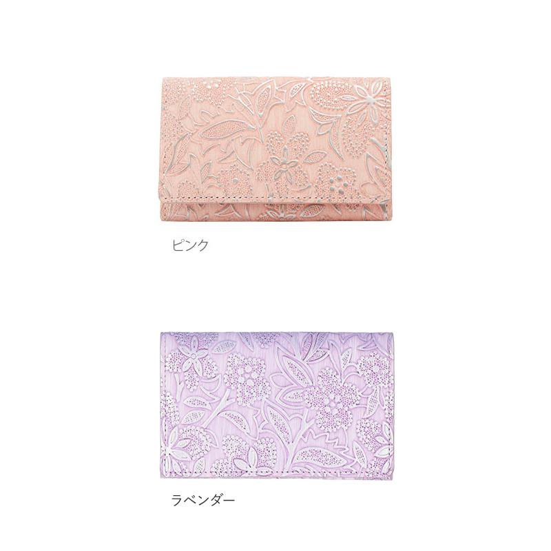 名刺入れ レディース ARUKAN アルカン クレア ブランド おしゃれ 本革 20代 女性 40代 50代 カードケース フラワーパール レザー 薄型 スリム 牛革型押し | Arukan | 08