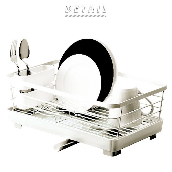 水切りラック シンク上 通販 水切り 水切りかご 水切りカゴ かご スリム 水が流れる 排水口 動く 切替 切り替え 止水 切替 切り替え 縦置き 横置き 水切りラック |  | 03