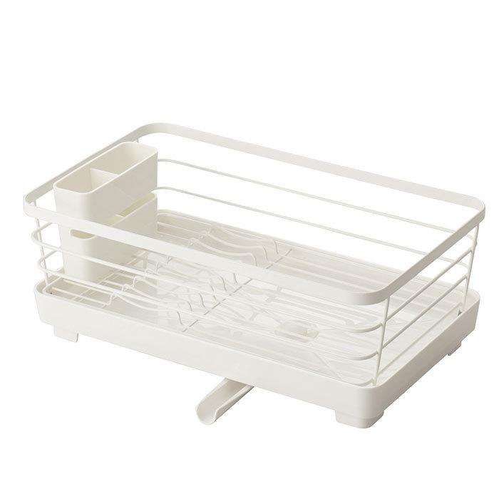 水切りラック シンク上 通販 水切り 水切りかご 水切りカゴ かご スリム 水が流れる 排水口 動く 切替 切り替え 止水 切替 切り替え 縦置き 横置き 水切りラック |  | 04