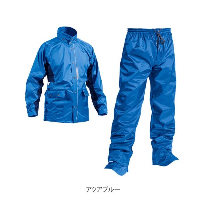 レインウェア メンズ 上下 通販 通勤 通学 自転車 雨合羽 カッパ シンプル ブラック 黒 レインウエア ゴルフ バイク 防水 フード付き Mサイズ レインウェア | Makku | 13