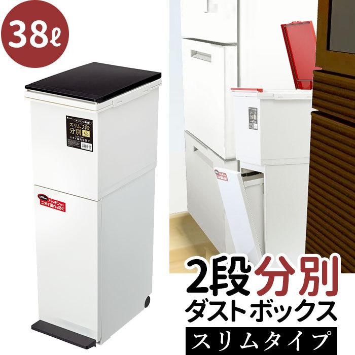 アスベル ゴミ箱 通販 ダストボックス 分別 スリム 2段 大容量 38l ごみ箱 おしゃれ キッチン 2分別 分別ごみ箱 分別ゴミ箱 ペダル式 密閉 パッキン 分別用 Backyard Family 通販 Paypayモール