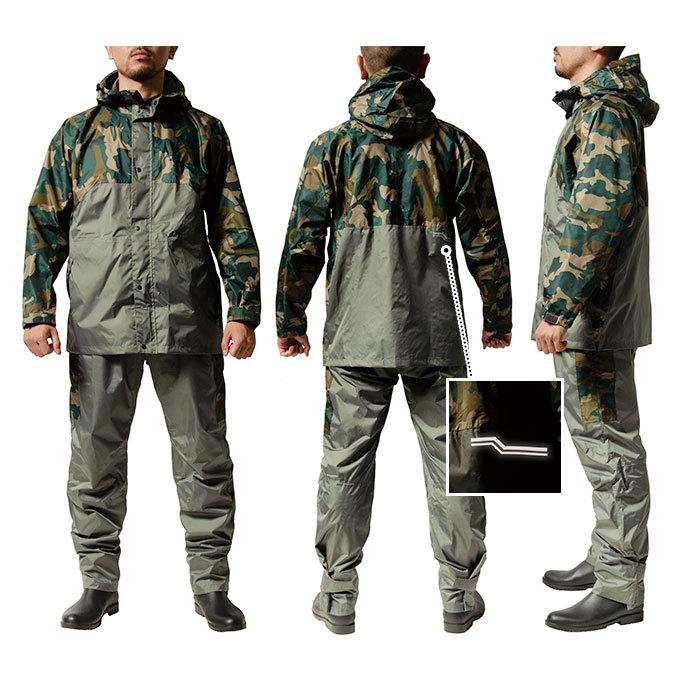 レインウェア 通販レインウェア 上下セット メンズ 耐水圧 大きいサイズ m l ll el 4l サイズ レディース 雨合羽 防水 自転車 通勤 通学 雨具  レインウェア |  | 10