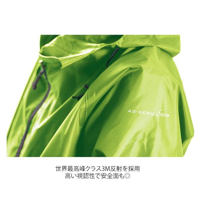 レインウェア メンズ 上下 通販 通勤 通学 自転車 雨合羽 カッパ シンプル ブラック 黒 レインウエア ゴルフ バイク 釣り 登山 フード付き Mサイズ レインウェア | Makku | 03