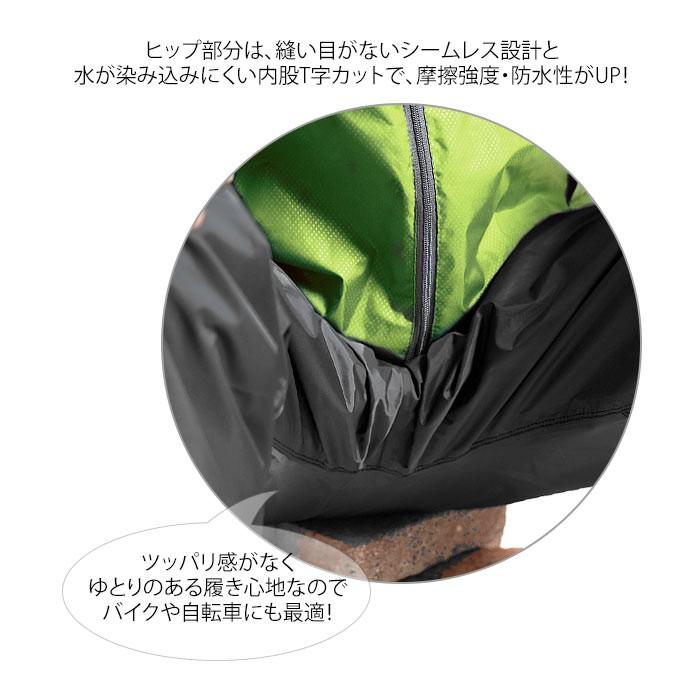 レインウェア メンズ 上下 通販 通勤 通学 自転車 雨合羽 カッパ シンプル ブラック 黒 レインウエア ゴルフ バイク 釣り 登山 フード付き Mサイズ レインウェア | Makku | 04