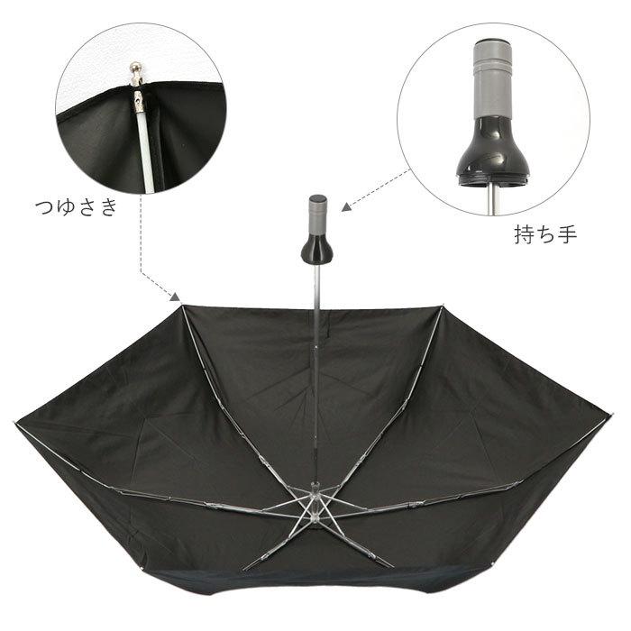 傘 メンズ 通販 晴雨兼用傘 55cm アテイン おしゃれ 長傘 日傘 手開き 雨晴兼用 シンプル 無地 レディース ブラック 黒 カーキ ボトル型ケース付き 小さめ 傘 |  | 02