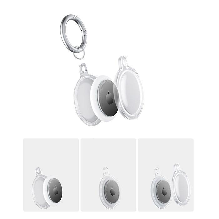 エアタグ apple エアタグ ケース 通販 airtag ホルダー air tag アクセサリー カバー キーホルダー 保護ケース TPU クリアカバー シンプル 透明 クリア AirTags | BACKYARD FAMILY | 14