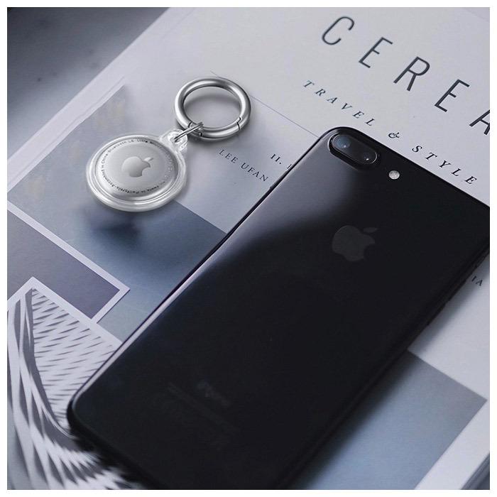 エアタグ apple エアタグ ケース 通販 airtag ホルダー air tag アクセサリー カバー キーホルダー 保護ケース TPU クリアカバー シンプル 透明 クリア AirTags | BACKYARD FAMILY | 17