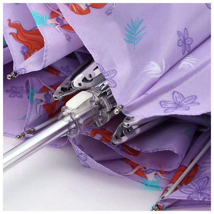 傘 子供用 50センチ 通販 折りたたみ傘 男の子 女の子 こども用 安全 ろくろ ガード 50cm 軽量 キャラクター ディズニー アリエル アナ雪 傘 |  | 09