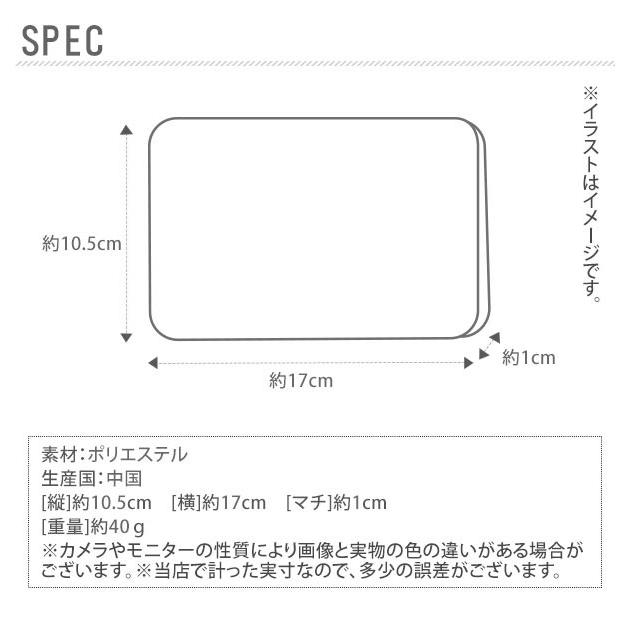 ポーチ 小物入れ おしゃれ メンズ 通販 ブランド ファスナー レディース かわいい カラビナ付き アネロ角ポーチ コインケース 小銭入れ 化粧ポーチ 黒 ポーチ | anello | 08
