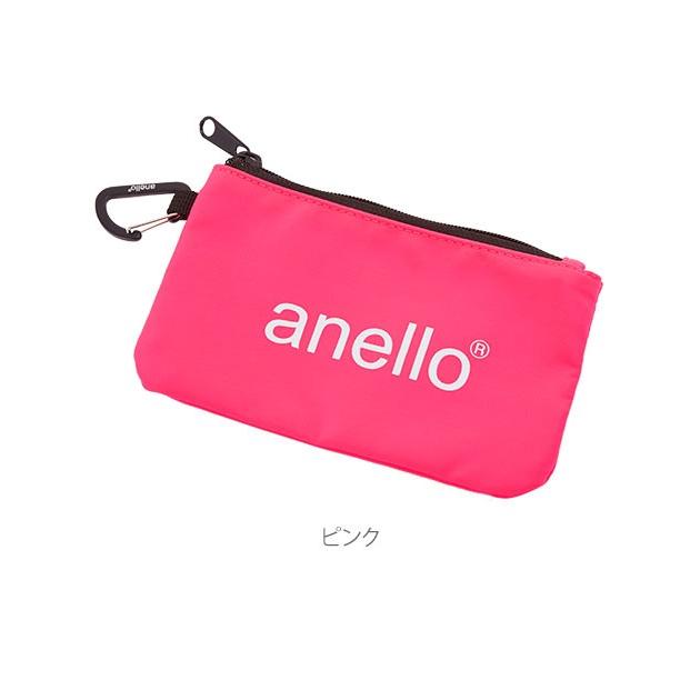 ポーチ 小物入れ おしゃれ メンズ 通販 ブランド ファスナー レディース かわいい カラビナ付き アネロ角ポーチ コインケース 小銭入れ 化粧ポーチ 黒 ポーチ | anello | 17