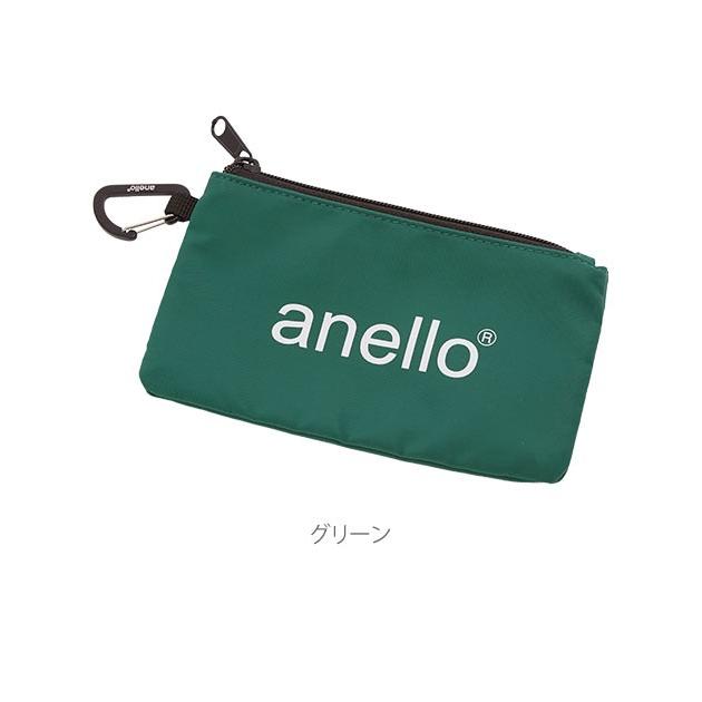 ポーチ 小物入れ おしゃれ メンズ 通販 ブランド ファスナー レディース かわいい カラビナ付き アネロ角ポーチ コインケース 小銭入れ 化粧ポーチ 黒 ポーチ | anello | 14
