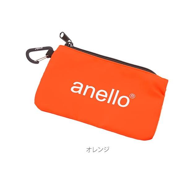 ポーチ 小物入れ おしゃれ メンズ 通販 ブランド ファスナー レディース かわいい カラビナ付き アネロ角ポーチ コインケース 小銭入れ 化粧ポーチ 黒 ポーチ | anello | 16