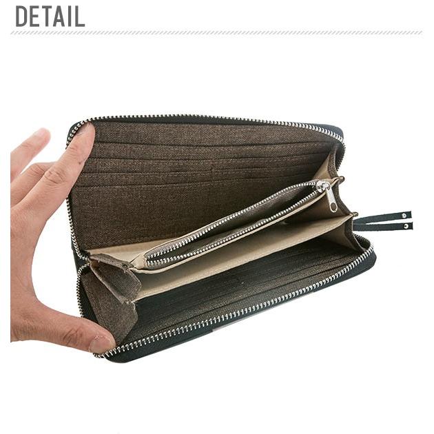 長財布 アネロ 財布 レディース 長財布 ラウンドファスナー anello メンズ ラウンドジップ シンプル おしゃれ 無地 ロゴ カードポケット 合皮 | anello | 08