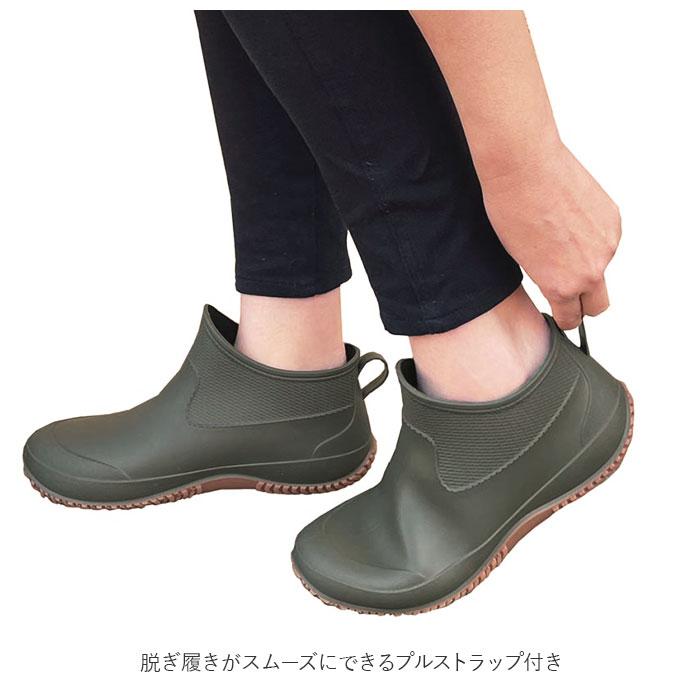 レインブーツ レディース 通販 おしゃれ ショートブーツ ガーデンブーツ レインシューズ ガーデニング DIY 無地 農作業 長靴 歩きやすい  レインブーツ | ショート | 05
