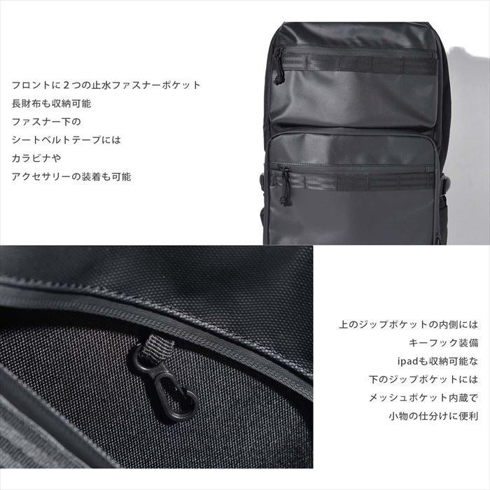 リュック メンズ 大容量 通販 Wポケットスクエアバックパック おしゃれ 黒 ブラック シンプル 無地 通勤 A4 通学 レディース 男女兼用 ビジネス | AVANT | 03