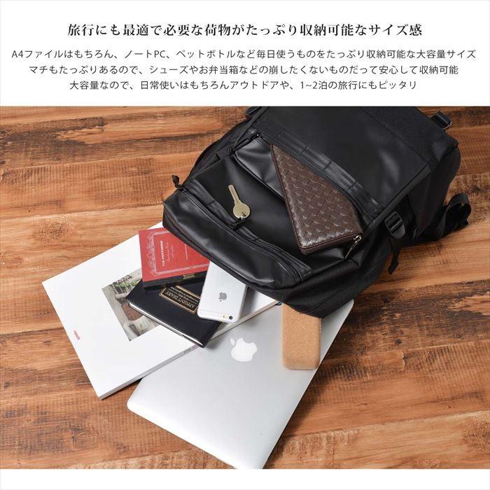 リュック メンズ 大容量 通販 Wポケットスクエアバックパック おしゃれ 黒 ブラック シンプル 無地 通勤 A4 通学 レディース 男女兼用 ビジネス | AVANT | 07