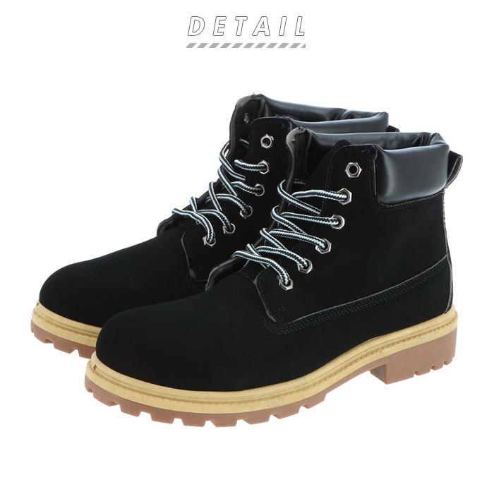 ハイカットブーツ 通販 合皮 イエローブーツ ワークブーツ マウンテンブーツ シンプル クッション お手入れ 簡単 カジュアル メンズブーツ Backyard Family 通販 Paypayモール