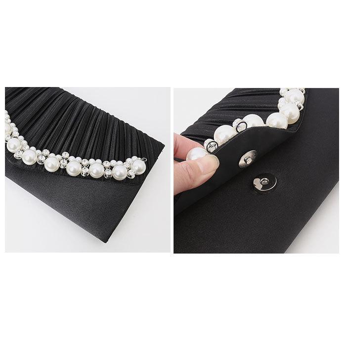 パーティーバッグ ビーズ 通販 がま口 ビーズライン サテン クラッチバッグ 大きめ おしゃれ ショルダー ミニバッグ ハンドバッグ バッグ 上品 パーティーバッグ |  | 11