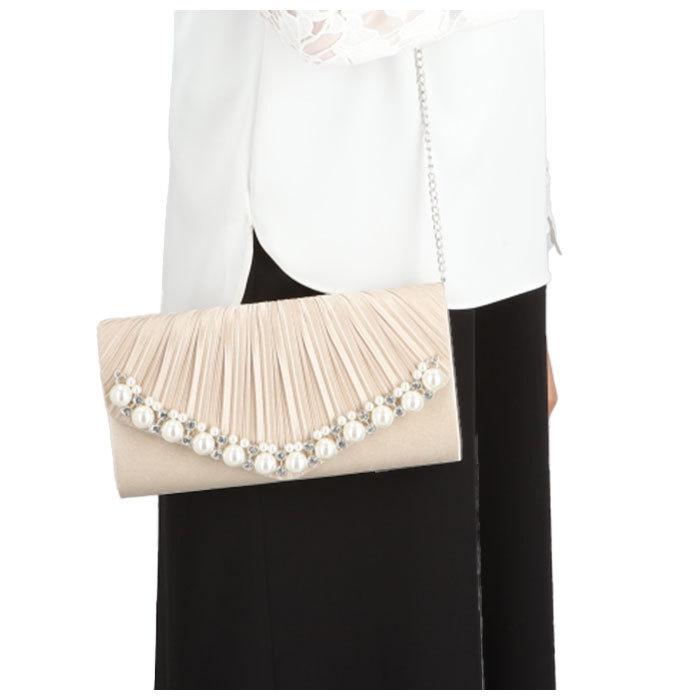 パーティーバッグ ビーズ 通販 がま口 ビーズライン サテン クラッチバッグ 大きめ おしゃれ ショルダー ミニバッグ ハンドバッグ バッグ 上品 パーティーバッグ |  | 12