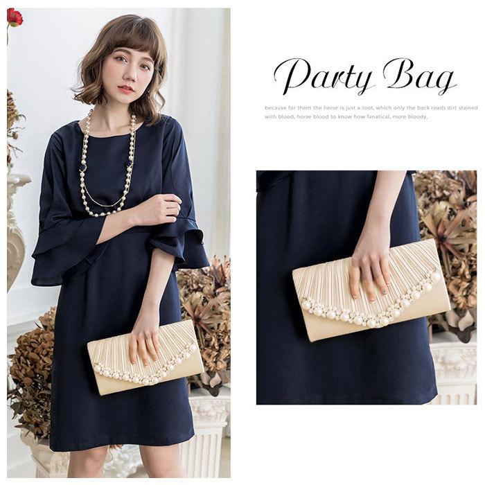 パーティーバッグ ビーズ 通販 がま口 ビーズライン サテン クラッチバッグ 大きめ おしゃれ ショルダー ミニバッグ ハンドバッグ バッグ 上品 パーティーバッグ |  | 02